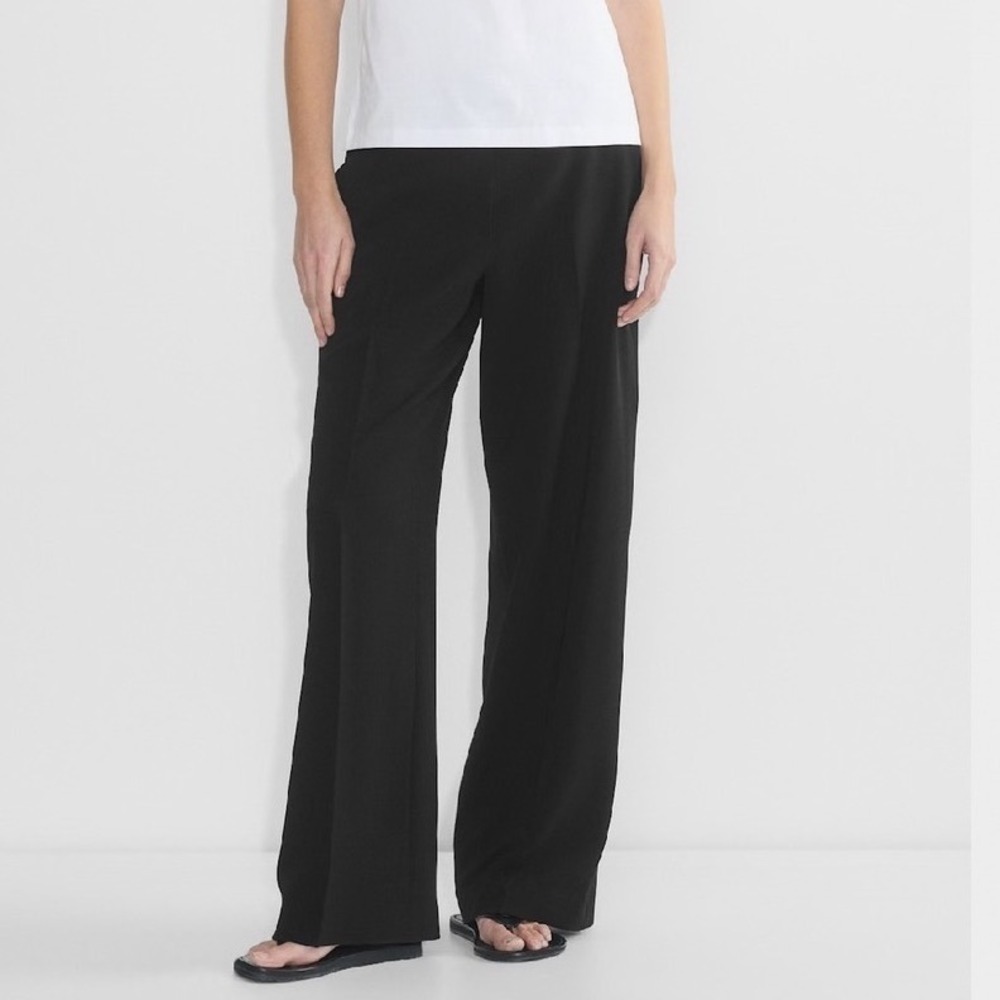 Aritzia BABATON stately women's straight leg Pants‎ US 6 charcoal pull on career